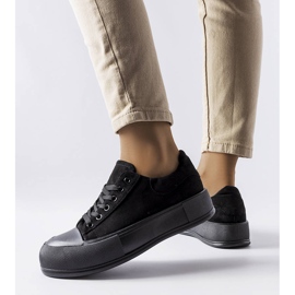 BM Zapatillas negras con plataforma de Agathe. negro 2