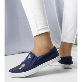 Deportivas azul marino con parches de Anais 1