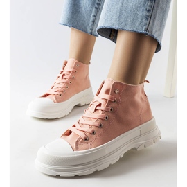 Inna zapatillas altas Saverio rosas rosado 1