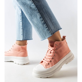 Inna zapatillas altas Saverio rosas rosado 2