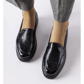 Mocasines Vinceza charol negro 2