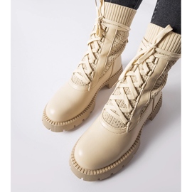 Botas calcetín beige de Portico 1