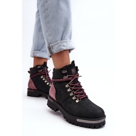 Botas con cordones Negro Big Star MM274318 6
