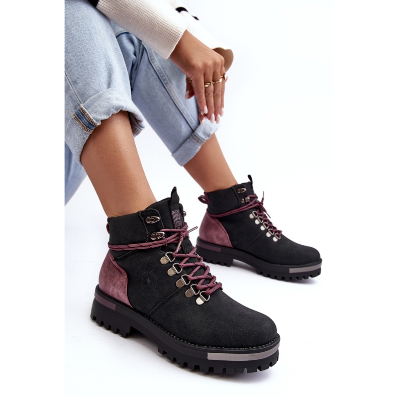 Botas con cordones Negro Big Star MM274318 1