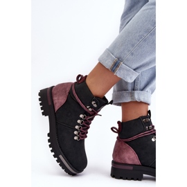 Botas con cordones Negro Big Star MM274318 4