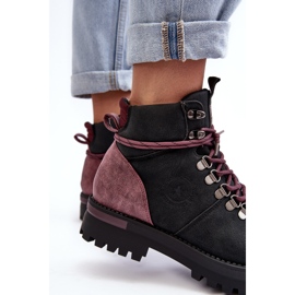 Botas con cordones Negro Big Star MM274318 8