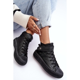 Zapatillas deportivas aisladas para mujer con plataforma Big Star negra MM274008 negro 7
