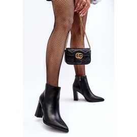 WS1 Botines Mujer Piel Negro Saitana 4