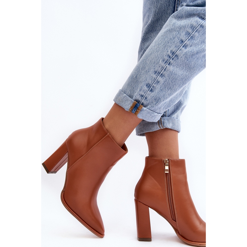 WS1 Botines Mujer Piel Tacón Alto Marrón Saitana 2 WS1 Botines Mujer Piel Tacón Alto Marrón Saitana 2