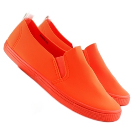Elegantes zapatillas JX31 ​​​​naranjas sin cordones 3