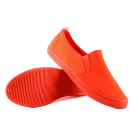 Elegantes zapatillas JX31 ​​​​naranjas sin cordones 4