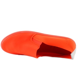 Elegantes zapatillas JX31 ​​​​naranjas sin cordones 5