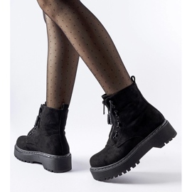 Botines Doganella negros con cremallera 2