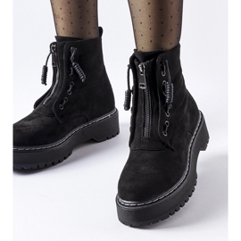 Botines Doganella negros con cremallera 3
