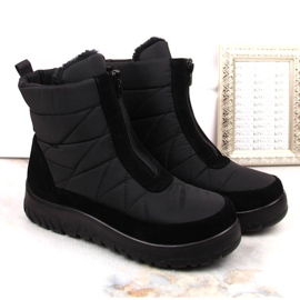 Botas de nieve de mujer con aislamiento y cremallera negras T.Sokolski Z23-348 negro 6