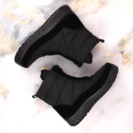 Botas de nieve de mujer con aislamiento y cremallera negras T.Sokolski Z23-348 negro 7