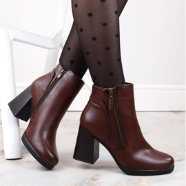 Botines de mujer marrones con aislamiento de Sergio Leone BT323 marrón 2