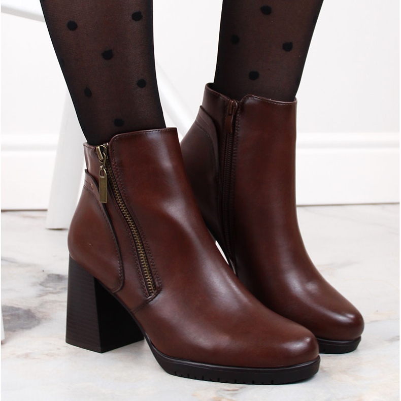 Botines de mujer marrones con aislamiento de Sergio Leone BT323 marrón 1