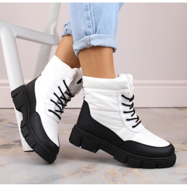 Botas de nieve con cordones y aislamiento para mujer, blanco, T.Sokolski Z23-389 1