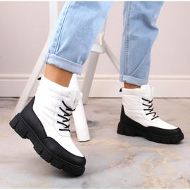 Botas de nieve con cordones y aislamiento para mujer, blanco, T.Sokolski Z23-389 2