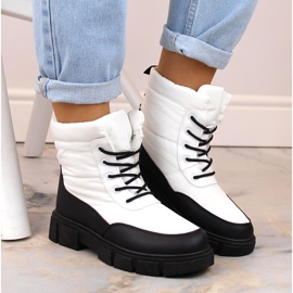 Botas de nieve con cordones y aislamiento para mujer, blanco, T.Sokolski Z23-389 3