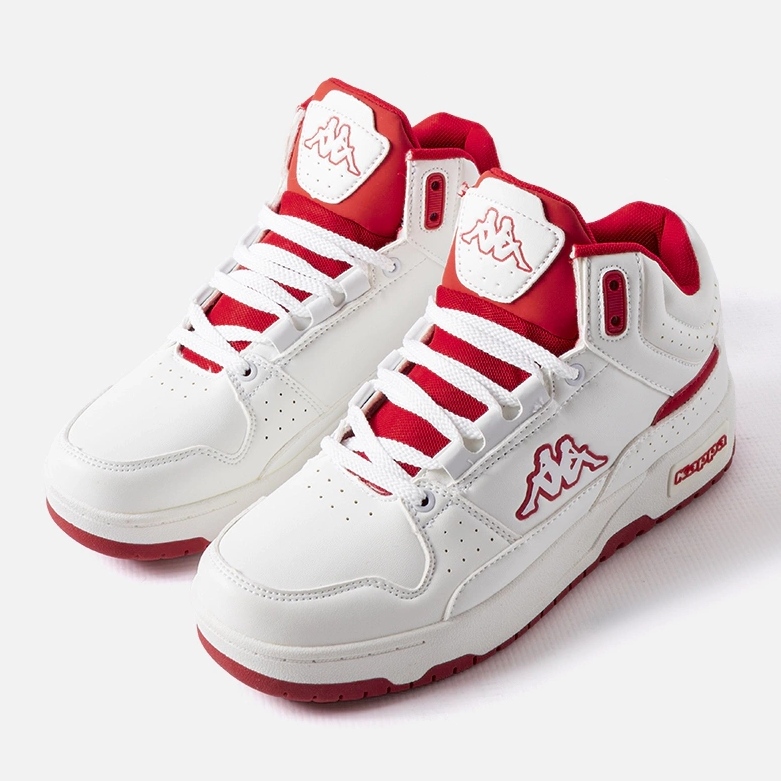 Zapatos unisex blancos y rojos Kappa 243316 Jonscha 1 Zapatos unisex blancos y rojos Kappa 243316 Jonscha 1