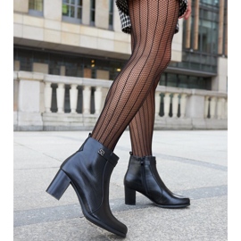Botines aislantes negros con strass Barreto 2