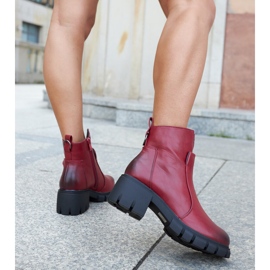 Botines rojos y negros de Fajardo 2
