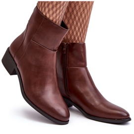 Sergio Leone Botas Mujer Piel Cremallera Marrón Semotti 7