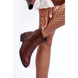 Sergio Leone Botas Mujer Piel Cremallera Marrón Semotti 3