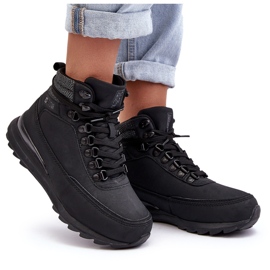 Zapatos Trekking Trapper Con Cordones Negro Big Star MM274677 9