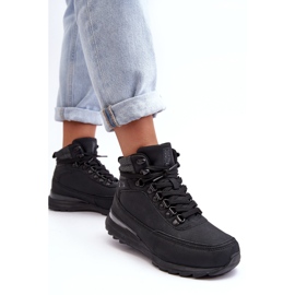Zapatos Trekking Trapper Con Cordones Negro Big Star MM274677 5
