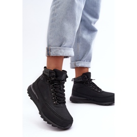 Zapatos Trekking Trapper Con Cordones Negro Big Star MM274677 2