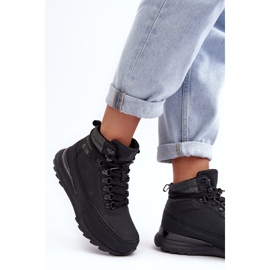 Zapatos Trekking Trapper Con Cordones Negro Big Star MM274677 3