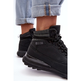 Zapatos Trekking Trapper Con Cordones Negro Big Star MM274677 6