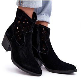 S.Barski Botas Cowboy Ante Calado D&amp;A SN622-20 Negro 9