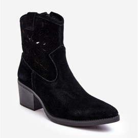 S.Barski Botas Cowboy Ante Calado D&amp;A SN622-20 Negro 1
