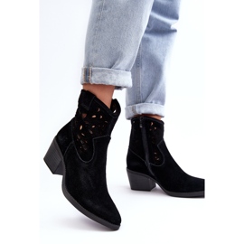 S.Barski Botas Cowboy Ante Calado D&amp;A SN622-20 Negro 2