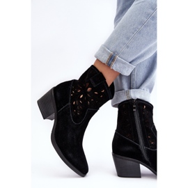 S.Barski Botas Cowboy Ante Calado D&amp;A SN622-20 Negro 5