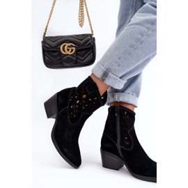 S.Barski Botas Cowboy Ante Calado D&amp;A SN622-20 Negro 8