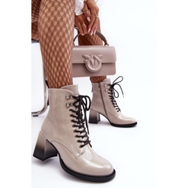 S.Barski Botines Charol D&amp;A MR870-06 Gris Claro beige 9