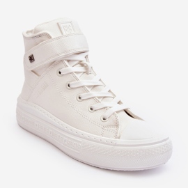Zapatillas aislantes para mujer con plataforma Big Star, blanco MM274006 5