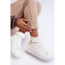 Zapatillas aislantes para mujer con plataforma Big Star, blanco MM274006 3