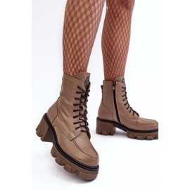 Botas Aislante Mujer Piel Lemar Marrón Rehin 6