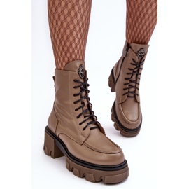 Botas Aislante Mujer Piel Lemar Marrón Rehin 1