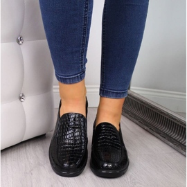 Zapatos cómodos con cuña lacada T.Sokolski W SCA61A, negro 3