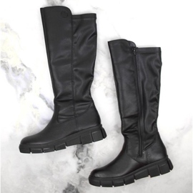 Botas de piel cómodas y aislantes Rieker W RKR623, negro 2