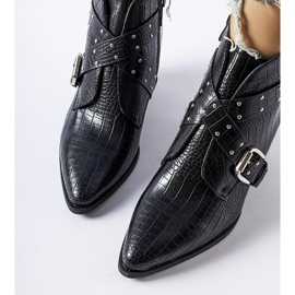 Botas cowboy Corrado negras con tacón alto negro 1