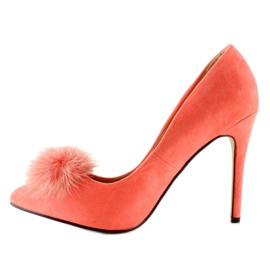 Alfileres con pompón de ZJ-06 Latas naranjas rosado 1 Alfileres con pompón de ZJ-06 Latas naranjas rosado 1