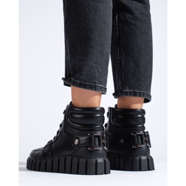 W. Potocki Botas deportivas de mujer Potocki negras con plataforma negro 4